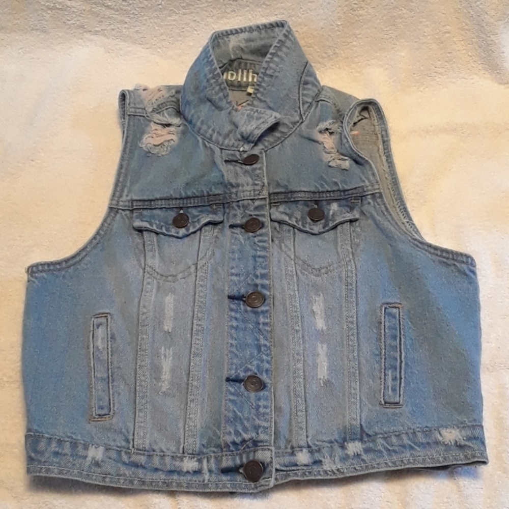 Pre owned Dollhouse Denim Vest Sz L
